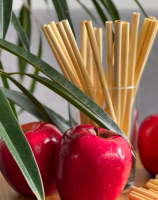 Natural reed drink straws