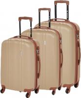 Wholesale Sonada Hardside Luggage Set of 3 Expandable ABS-PC Material With Double Zipper, ANTI Theft Lock (Champ)