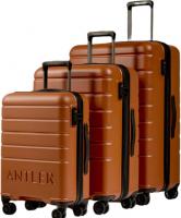 Wholesale ANTLER Luggage Premium Polycarbonate Material TSA-combination lock, Lightweight Suitcase With 4 double spinner wheels And Expandable zip for Large and Medium (4717213015, Amber, 28T)