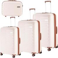 Wholesale Sonada Unbreakable Luggage Unisex,Double Zipper,Expandable, TSA Lock With 4 Double Silent Wheels Set of 4 (ROSEGOLD)