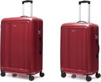 Wholesale ANTLER Merida Luggage Lightweight TSA Approved unisex suitcase for travel, from UK (Set of 2, Red)