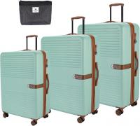 Wholesale Sonada Luggage for travel, TSA Approved Suitcase Classic Design, 4 Double wheels ANTI Theft Double Zipper Luggage (LIMON GREEN)