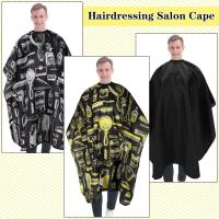 Barber hair dressing capes water and hair resistant fabric in 100% polyester fabric