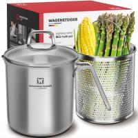 Premium Stainless Steel Asparagus Vegetable Steamer Pot