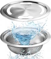 Stainless Steel Heavy Duty Sink Strainer with Drain Protector Cover