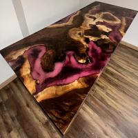 Luxurious Plum Epoxy Resin Table Dining Table Coffee Table Living Room Table Kitchen Table Conference Table Wooden Table Bar Counter Table