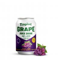 OEM manufacturer 100% Organice fruit juice drink 330ml short can| Tropical Sky beverage
