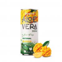 Tropical Sky/OEM Aloe vera with pulp mix Mango juice packing 250ml can
