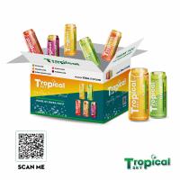 Carbonated fresh fruit juice OEM private label supplier from Vietnam