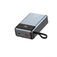 PD65W 20000mah small size laptop power bank built in type C and lightning cable