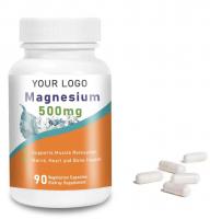 Magnesium Capsules 500 mg Supplement- Vegetarian- High Absorption, Non Buffered, Non-GMO & No Gluten
