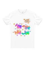 T-shirt Camel cookies colour: Breakfast in Dubai white printed 100% cotton for women