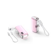 Capsule power bank 5000mAh mini size PD22.5W 20W fast charge with cable