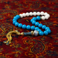 Turquoise & Seashell Tasbih