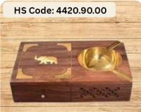 Wooden Ashtray with storage