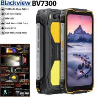 Blackview BV7300 Rugged Phone 2025(Dual 800LM Camping Lights), 18GB 256GB/SD 2TB, Android 14 Gaming Phone, 15000mAh 45W Rugged Smartphone, 50MP 30MP Night Vision Camera, NFC/Fingerprint/Dual SIM/GPS