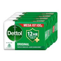 Dettol Original Bathing Soap Bar 100g (Pack of 4)