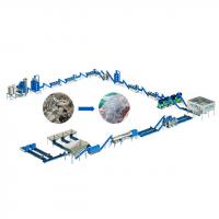 Hotsale Industrial Scale Fibre Grade PET Bottle Washing Line in Plastic Recycling Plant