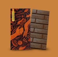 Organic Chocolate 70% cacao, with Coffee - display box x 10 bars