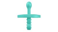 Lujo Bear Safe&Joy Stage 1 Mint Green Elliptical Silicone Pacifier & Teether (0-6 Months)