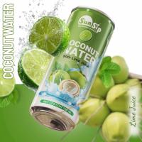 SunSip Coconut Water with Lime Juice 250ml OEM ODM Private Label