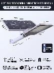 Outdoor Solar Street Light, Solar Flood Wall Light with Motion Sensor, Waterproof Solar Lamp for Courtyard Garden Yard