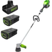 Greenworks 82V 16 Inch Brushless String Trimmer 1.5KW Kit with Two 2.5 Ah Batteries and Dual Port Rapid Charger