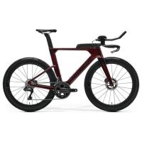 Merida Carbon Triathlon Bike - TIME WARP TRI LIMITED - 2026 - burgundy red