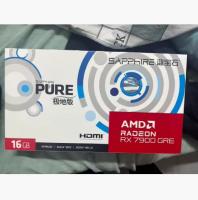 New Sapphire RX 7900 GRE 16GB Fan-Cooled PCI Express 256 Bit for Workstation Gaming Graphics Card GPU
