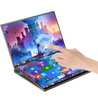 New Generation Hexa Core Laptop 16" Dual Touch Screen (15.6" 7") IPS Panel Intel Iris Xe Graphics SSD Win 10/11 Business Metal