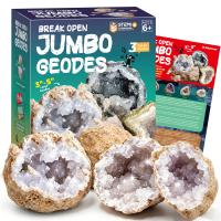 Eduman Jumbo Geodes Break Open Kit 3 Count