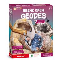 Eduman Break Open Geodes Science Kit 7 Premium Geodes