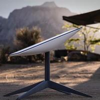 Starlink REV4 HD Wireless Satellite Communication Router with Rectangular Antenna and Steel Tube Adapter for US to Global Use