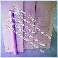 0058 Pink Plastic Film Rolls for Packaging and Decoration