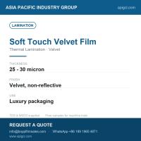 Soft Touch Velvet Film BOPP-SF