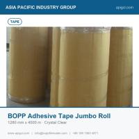 BOPP Adhesive Tape Jumbo Roll 45 Micron Clear Jumbo Roll For Bopp Adhesive Tape Converting