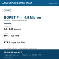BOPET Film 9 Micron Clear Biaxially Oriented Polyester Film