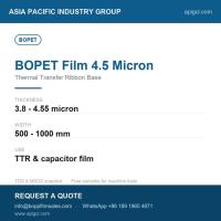 BOPET Film 19 Micron Clear Biaxially Oriented Polyester Film