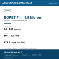 BOPET Film 75 Micron Clear Biaxially Oriented Polyester Film