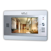7 Inch Color TFT LCD Monitor 4+2 Wire Or CAT5 Cable Video Intercom System For Multi Apartments With Alarm Function