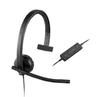 Logitech USB Headset Mono H650e  Part No: 981-000514