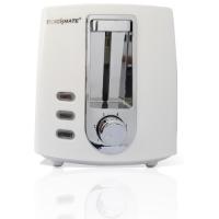 TOUCHMATE 4 Slice Retro Toaster - 800W, Electronic Control for Reheat, Defrost & Stop Functions, Black (TM-TS400W)