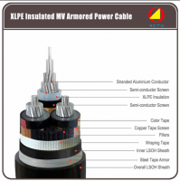 XLPE INSULATED MV ARMORED POWER CABLE