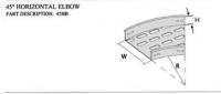 CABLE TRAY FITTINGS 45° HORIZONTAL ELBOW