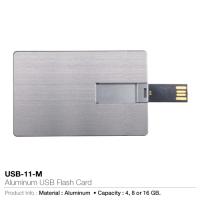 Aluminium USB Flash Card (USB-11-M)