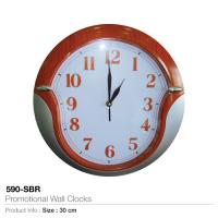 Promotional Wall Clocks  (590-SBR)