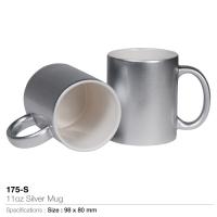 11oz Silver Mug (175-S)