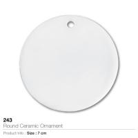 Round Ceramic Ornament- 243