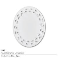 Oval Ceramic Ornament 245
