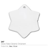 Snow Flake Ceramic Ornament- 247